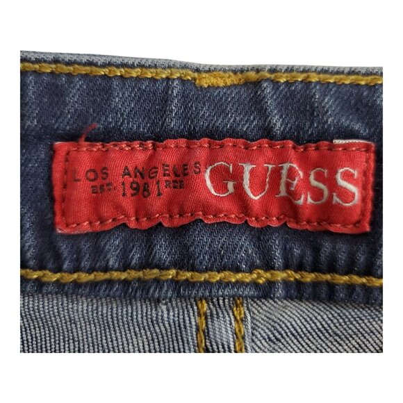NWT GUESS SZ 38 x 30 Men's Vermont Slim Straight Distressed Stretch Jeans - Picture 11 of 16